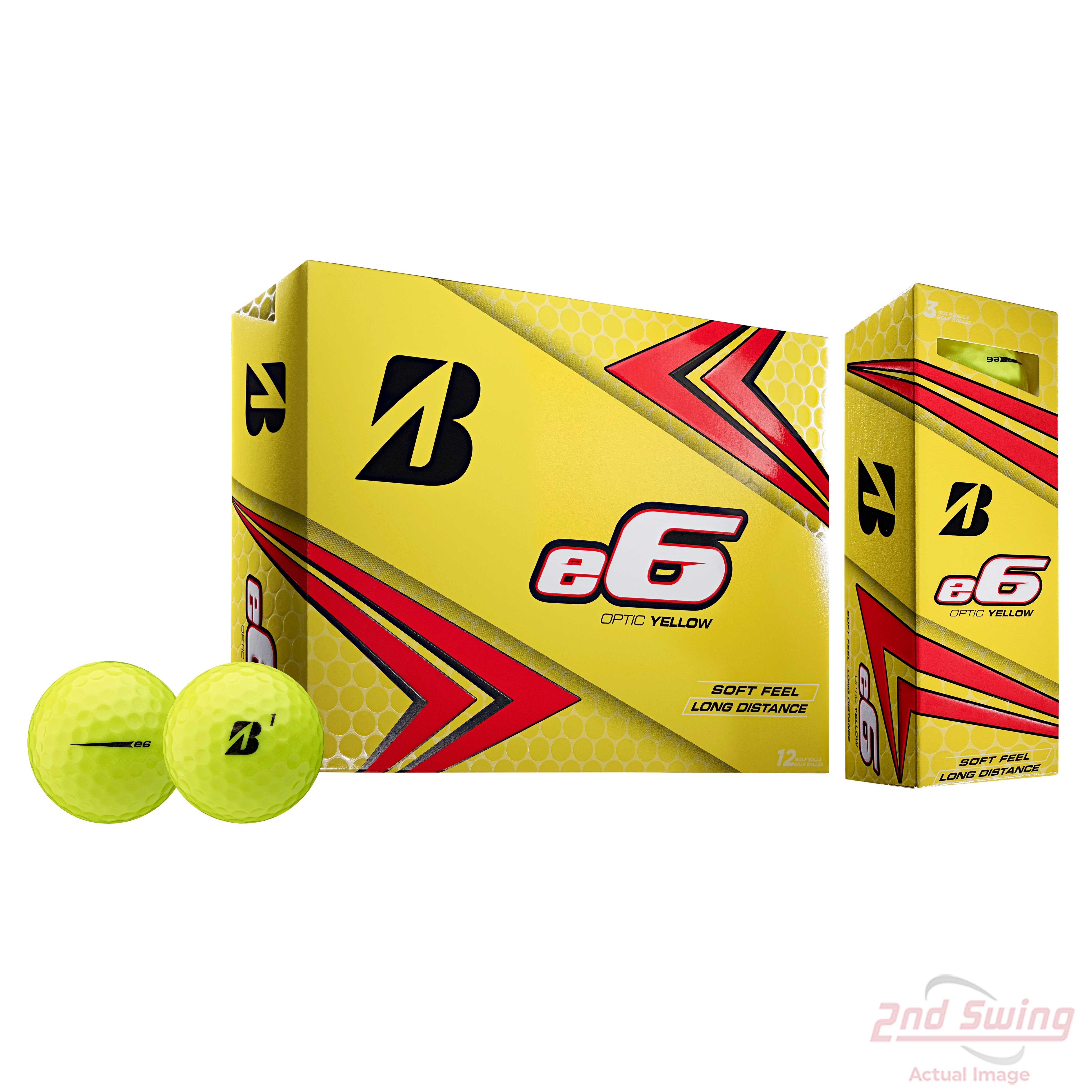 Bridgestone 2021 e6 Yellow Golf Balls 2nd Swing Golf